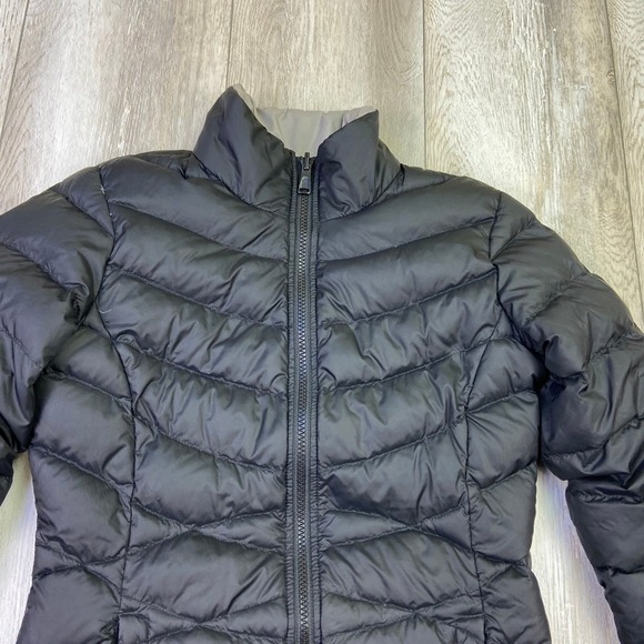 The North Face Hyvent Puffer Jacket Womens XS Black Down Blend Full Zip Quilted - Picture 2 of 16